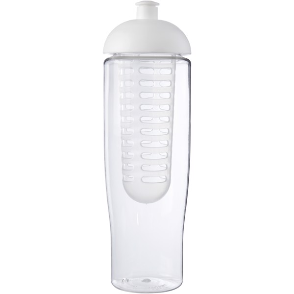 H2O Active® Tempo Bidón deportivo e infusor con Tapa Dome de 700 ml - Transparente / Blanco