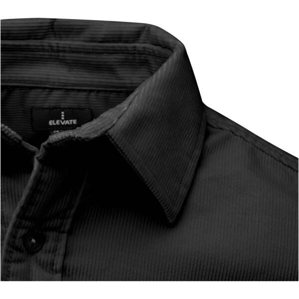 Alum corduroy unisex shirt - Black / 2XS