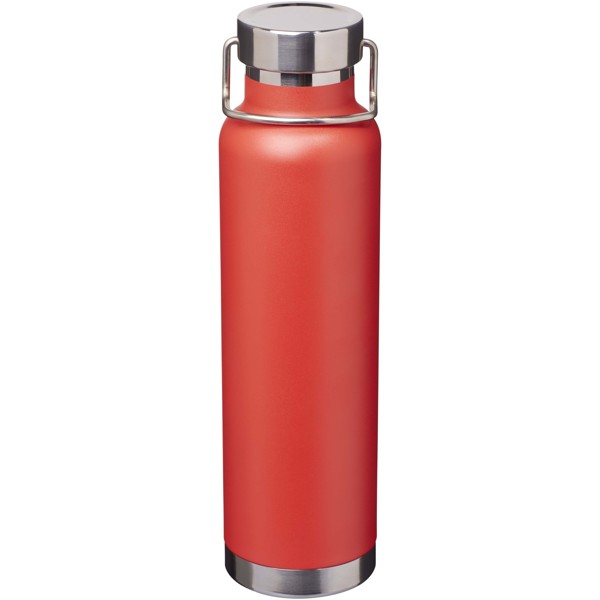 Thor 650 ml RCS recycled stainless steel copper vacuum insulated water bottle - Red