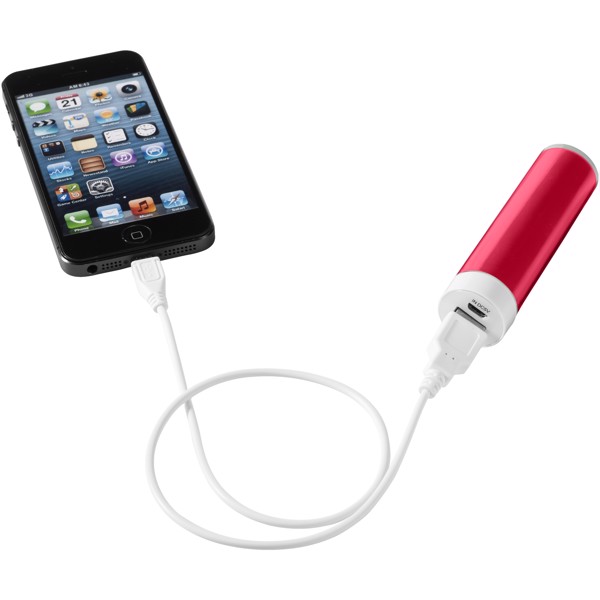 Powerbanka Dash 2200 mAh - Červená s efektem námrazy