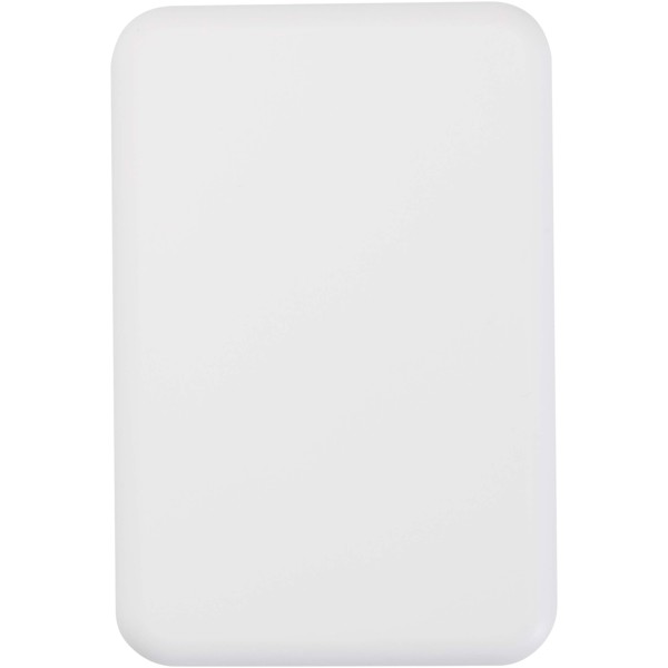 Acrab 5000 mAh 15W magnetic wireless power bank with 20W PD - made from recycled plastic - White