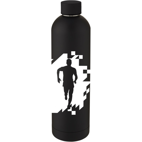 Spring 1 L copper vacuum insulated bottle - Black