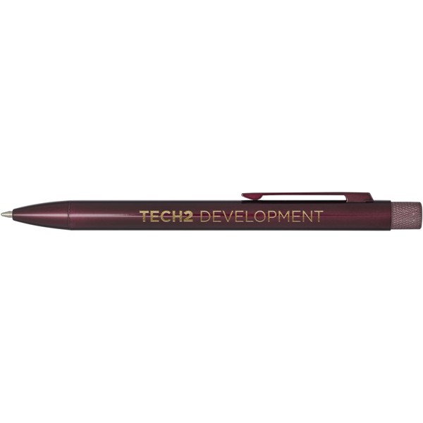 Beatriz recycled brass ballpoint pen (black ink) - Burgundy