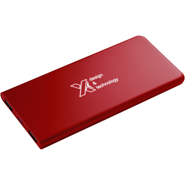 SCX.design P15 light-up 5000 mAh power bank - Mid Red