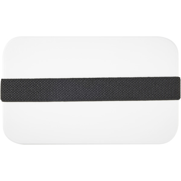 MIYO 700 ml single layer lunch box - White / Black