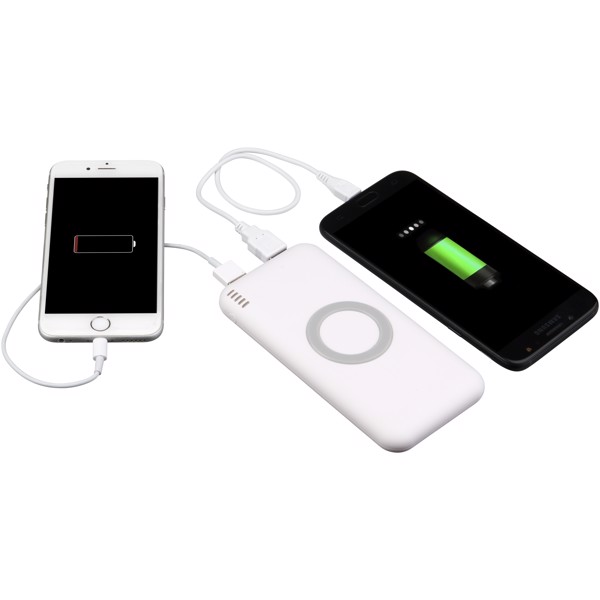 Coma 6000 mAh wireless power bank - White