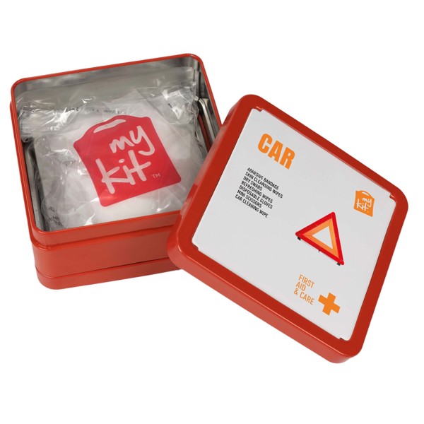 MyKit First Aid car tin kit - Red