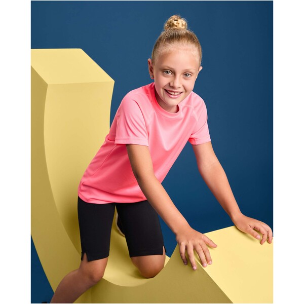 Bahrain short sleeve kids sports t-shirt - Pink Fluor / 12