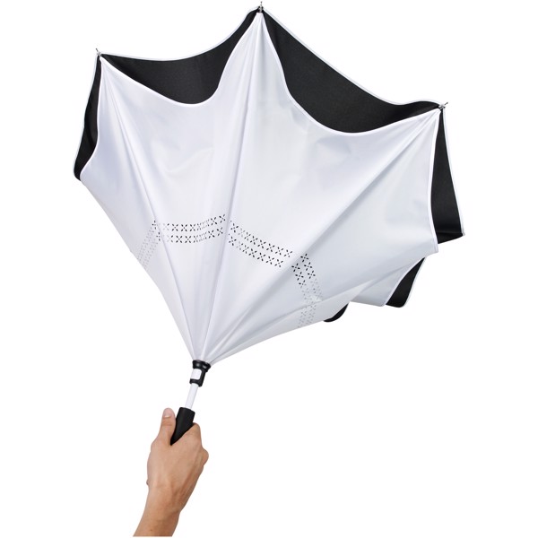 Yoon 23" inversion colourized straight umbrella - White / Solid black