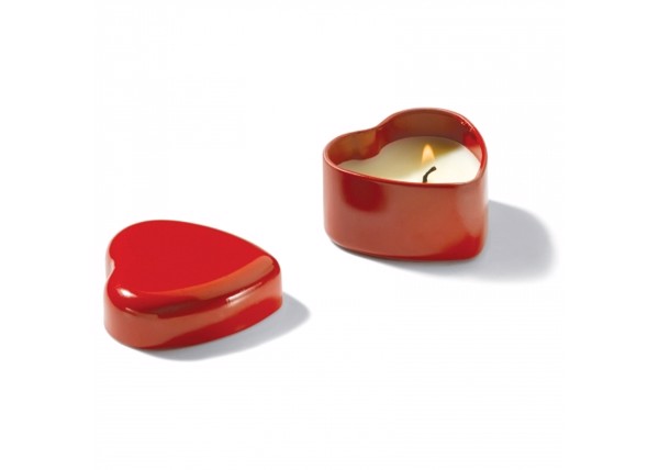 Candle scented heart - Red
