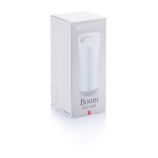 Boom eco mug - White / Grey