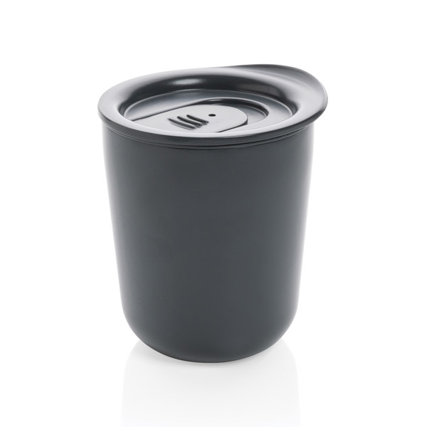Simplistic antimicrobial coffee tumbler - Grey
