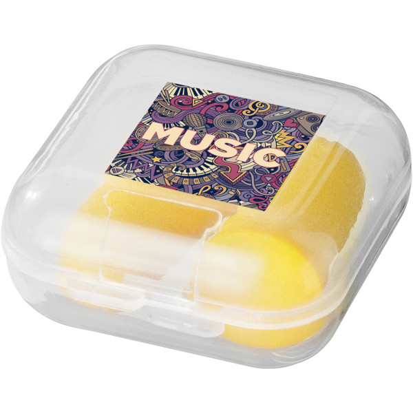 Serenity earplugs with travel case - Yellow