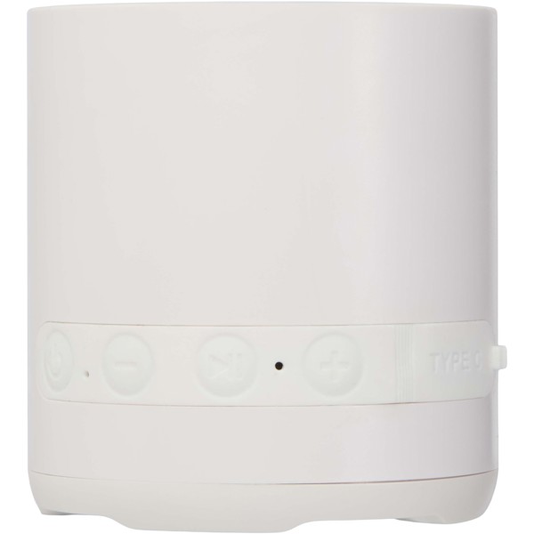 Hunor 3W recycled plastic wireless speaker - White