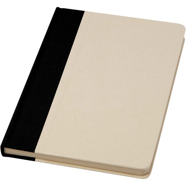 Liliana A5 sugar cane paper hard cover notebook - Black