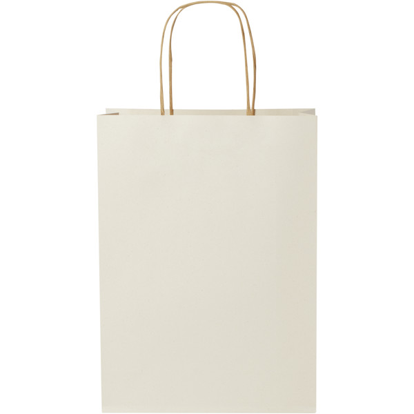 Agricultural waste 150 g/m2 paper bag with twisted handles - 24 x 9 x 32 cm
