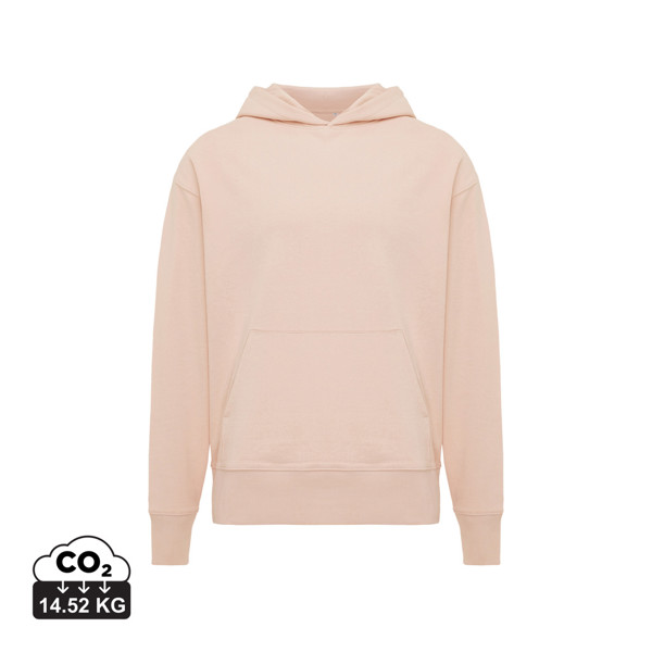 IQONIQ Yoho recycled cotton relaxed hoodie - Peach Nectar / L