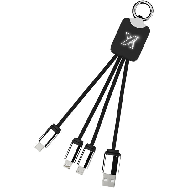SCX.design C15 quatro light-up cable - Black / White