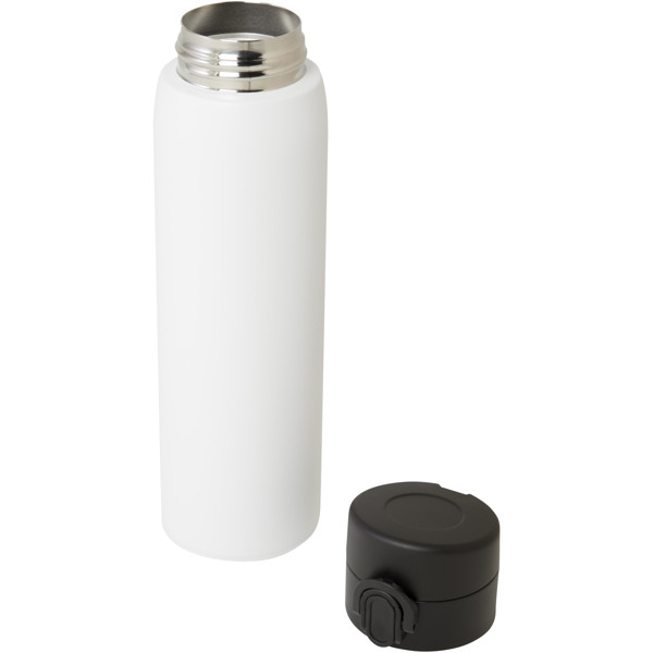 Sika 450 ml RCS certified recycled stainless steel insulated flask - White