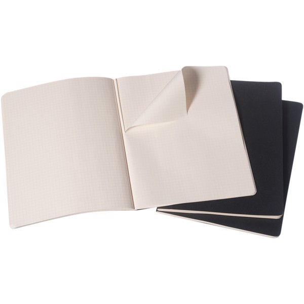 Cahier Journal XL - squared - Solid black