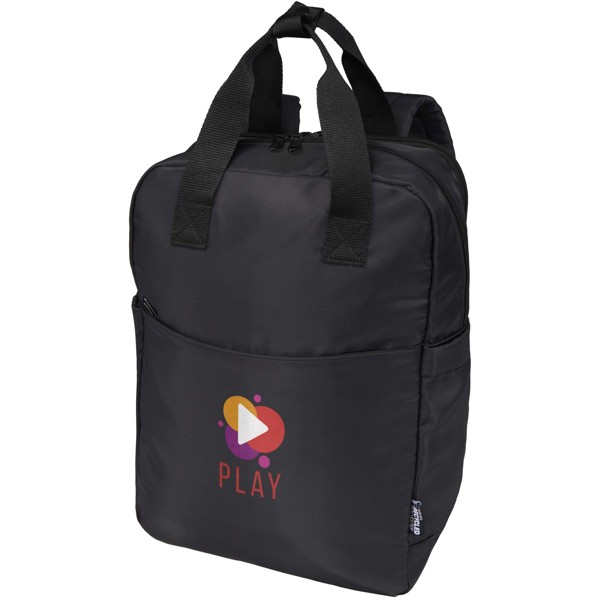 Trip 14” Aware™ recycled travel laptop backpack 9L - Black