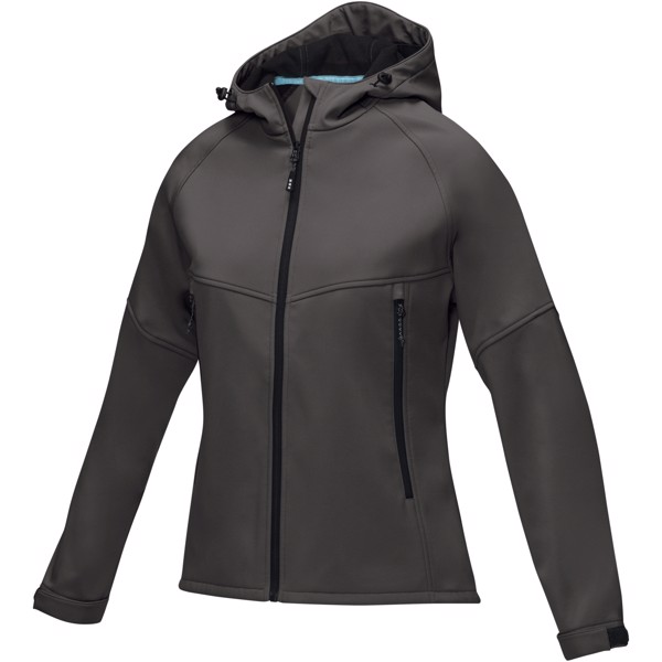 Coltan women’s GRS recycled softshell jacket - Storm Grey / 2XL