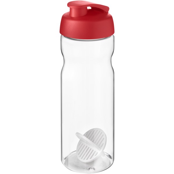 H2O Active Base 650ml šejkrová lahev - Červená s efektem námrazy / Průhledná