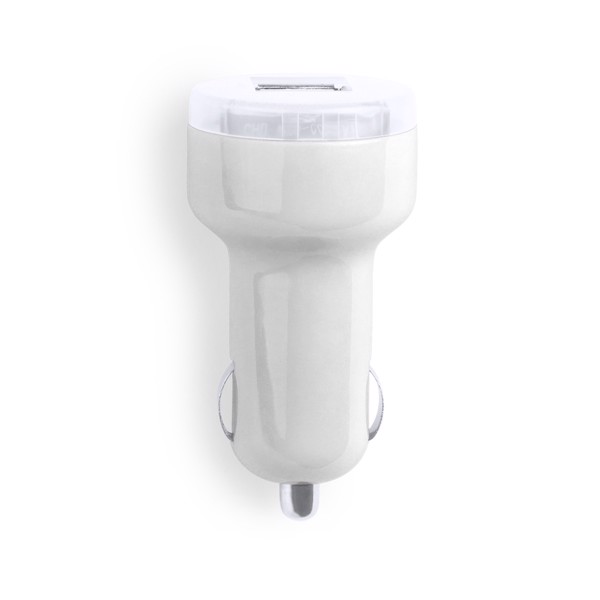USB Car Charger Denom - White