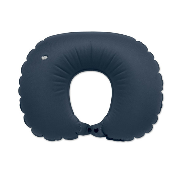 Fast inflatable travel pillow Heddow - Blue