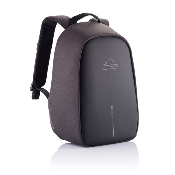 Bobby Hero Small, Anti-theft backpack - Anthracite / Grey
