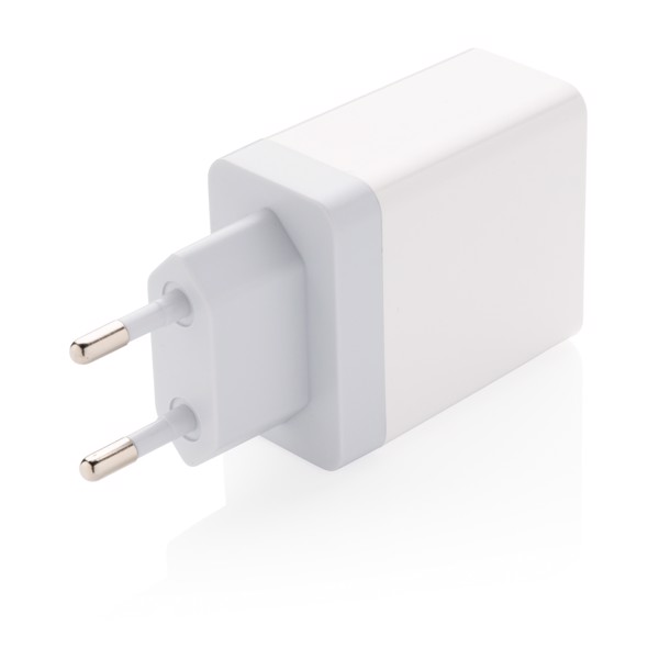 30W Fast wall charger dual output with PD