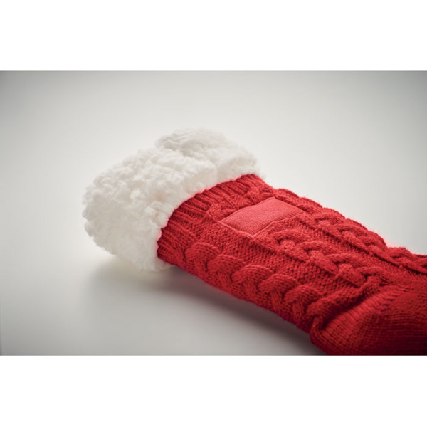 Pair of slipper sock L Canichie L - Red