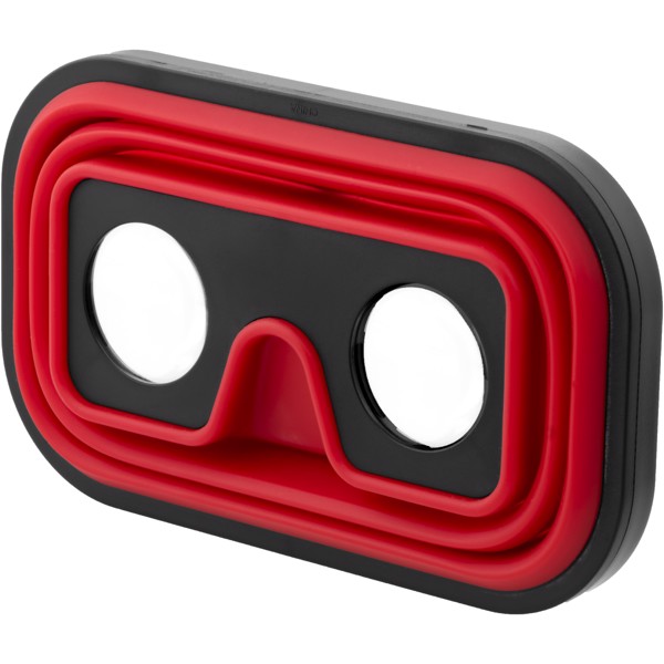 Sil-val foldable silicone virtual reality glasses - Red