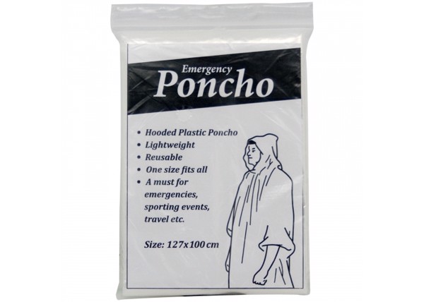Rain poncho - Transparent White