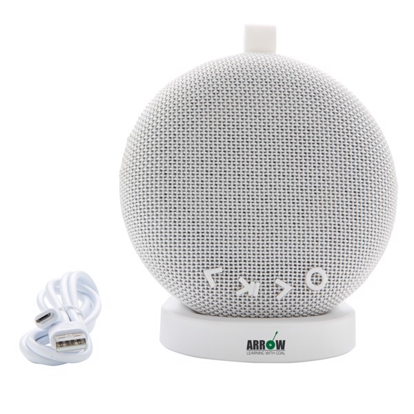 Wireless charging and speaker base with USB