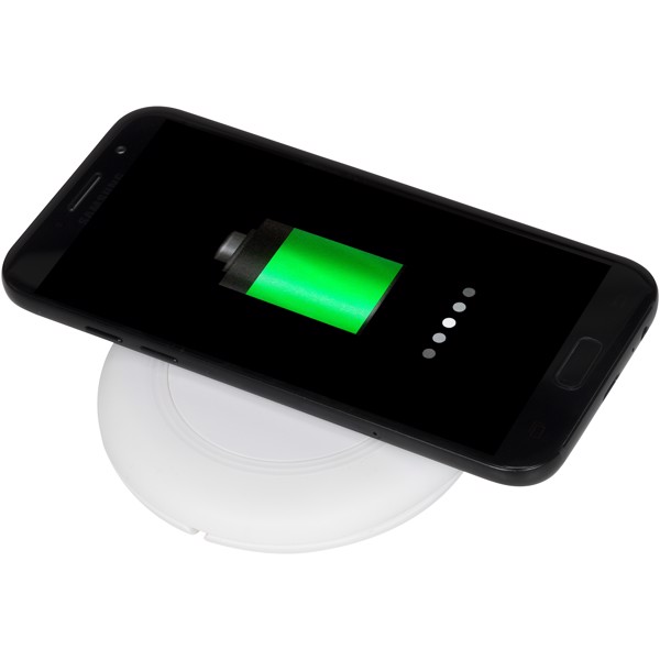 Nebula wireless charging pad with 2-in-1 cable - White