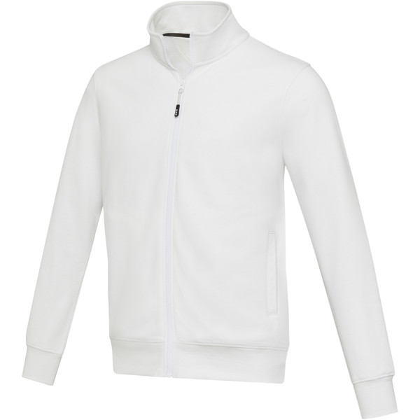 Galena unisex Aware™ recycled full zip sweater - White / S