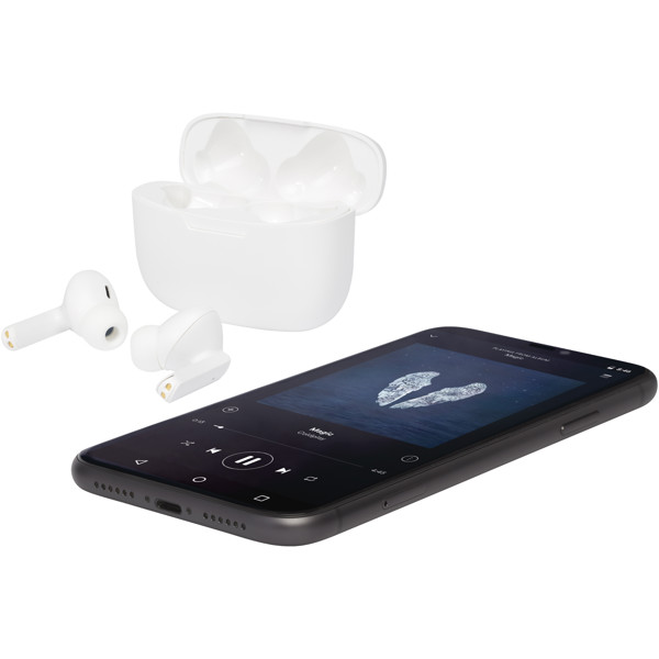 Essos 2.0 True Wireless auto pair earbuds with case - White