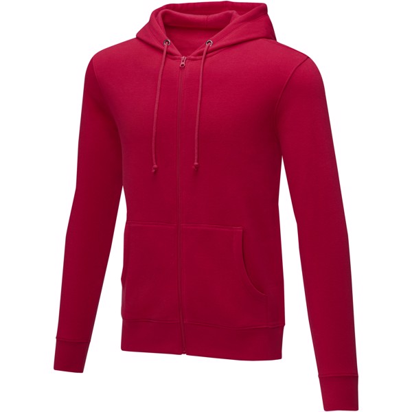 Theron pánská mikina se zipem - Červená s efektem námrazy / L