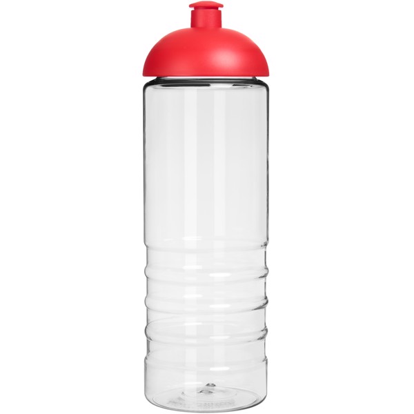 H2O Treble 750 ml sportovní lahev s kupolovitým víčkem - Průhledná / Červená s efektem námrazy
