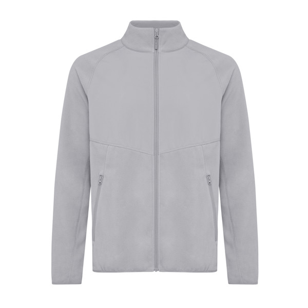 IQONIQ Talung recycled polyester microfleece zip through - Storm Grey / XXXL