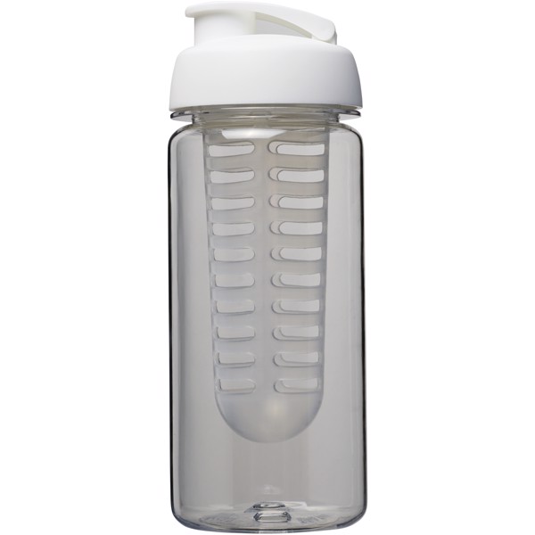 H2O Active® Octave Tritan™ 600 ml flip lid bottle & infuser - Transparent / White