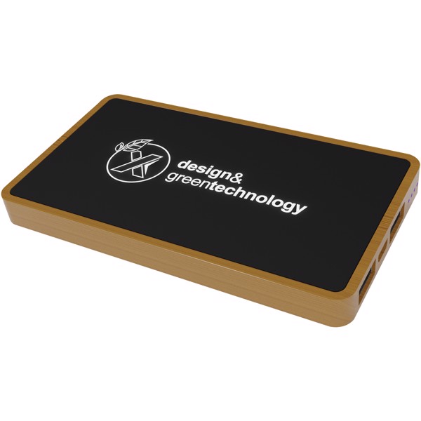 SCX.design Batería externa de madera de 5000 mAh P35 - Madera / Negro intenso