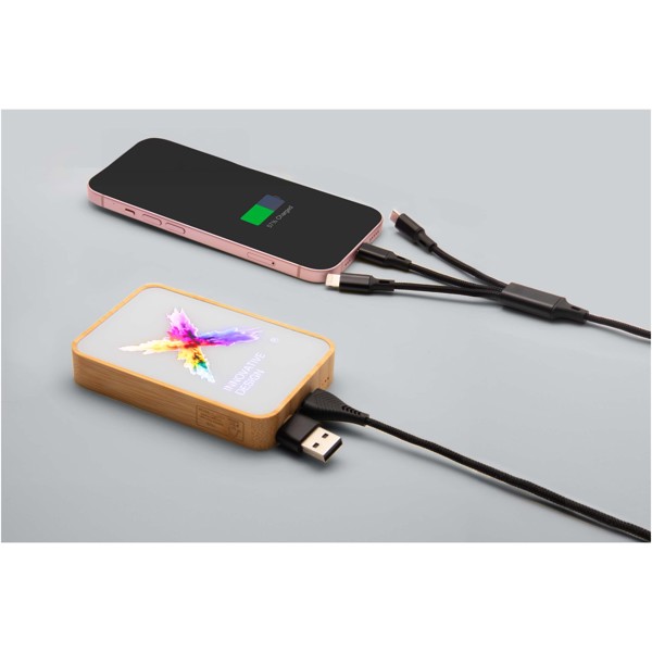 SCX.design P26 15W 5000 mAh wooden MagSafe power bank