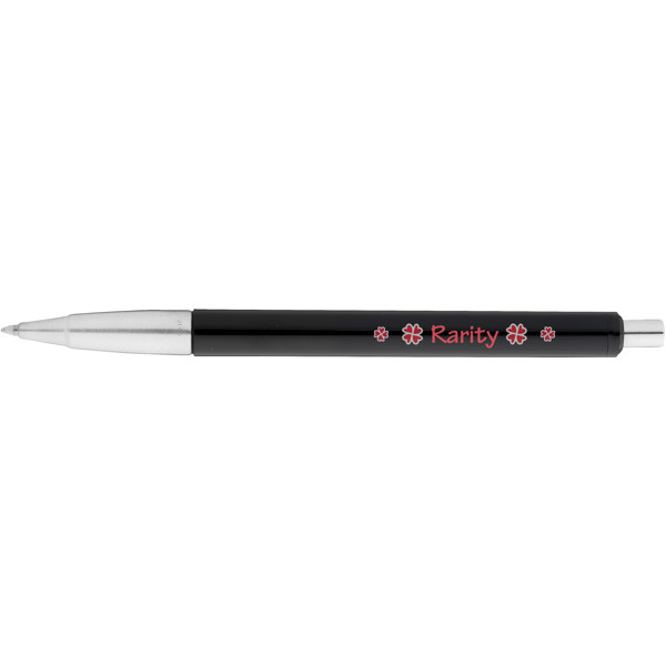 Parker Vector ballpoint pen (blue ink) - Solid Black / Silver