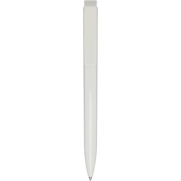 Lucia recycled plastic ballpoint pen (blue ink) - White