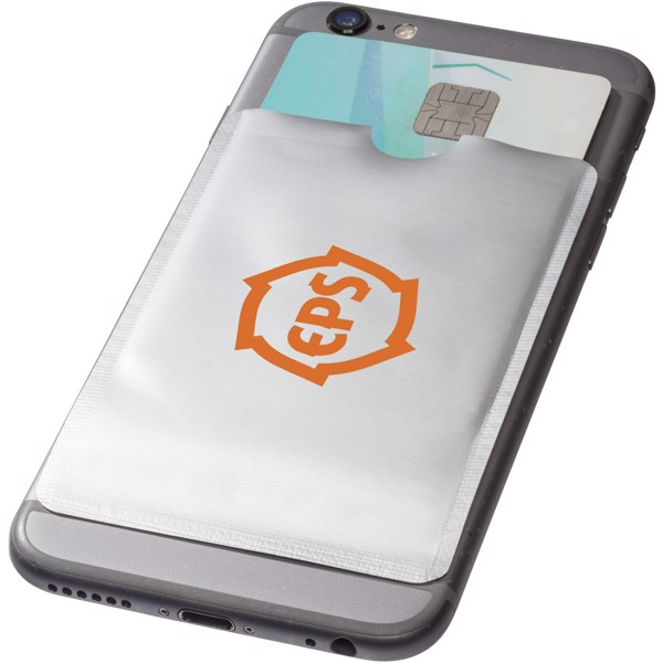 Exeter RFID smartphone card wallet - Silver