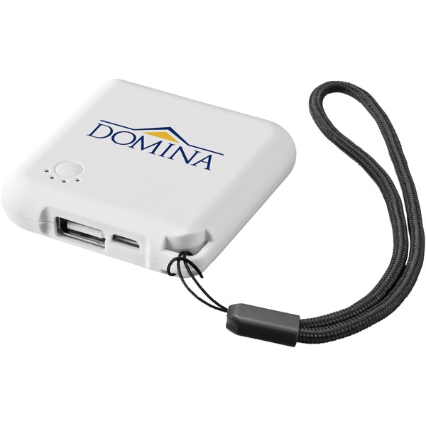 WS109 2000 mAh powerbank - White / 2000mAh