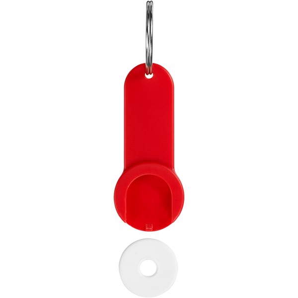 Shoppy coin holder keychain