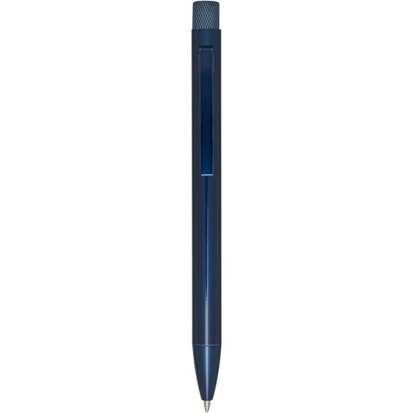 Beatriz recycled brass ballpoint pen (black ink) - Blue